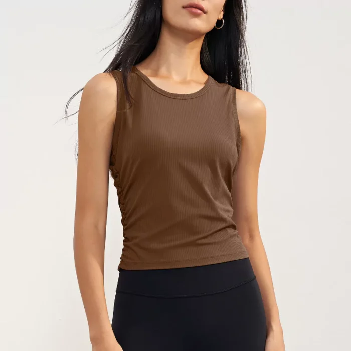 Women's Ribbed Gym Tank Top - Image 3