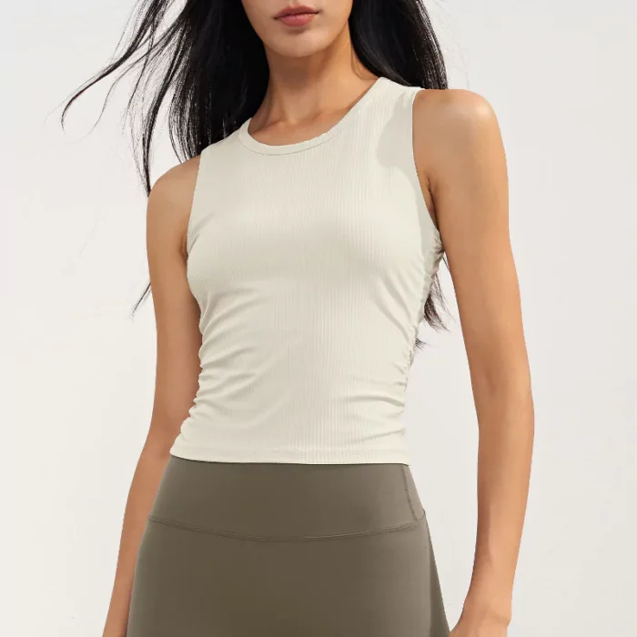 Women's Ribbed Gym Tank Top - Image 4