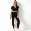 Seamless 3 in 1 Rib Women's Yoga Set - Image 7