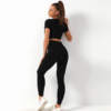 Seamless 3 in 1 Rib Women's Yoga Set - Image 8