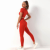 Seamless 3 in 1 Rib Women's Yoga Set - Image 10