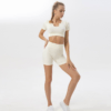 Seamless 3 in 1 Rib Women's Yoga Set - Image 5