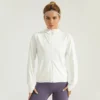 Women’s Jacquard checked hooded Jacket - Image 4