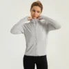 Women’s Jacquard checked hooded Jacket - Image 3