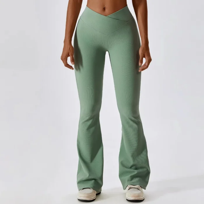 Rib Flared Legging - Image 2