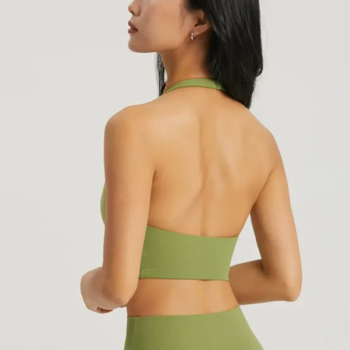 Lycra PA6 Sports Bra with Halter Tank - Image 2