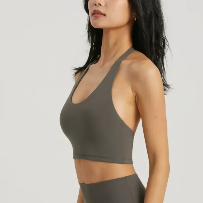 Lycra PA6 Sports Bra with Halter Tank - Image 3